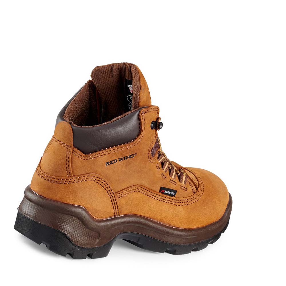 Red Wing FlexBond 5-inch Waterproof Safety Toe Women's Work Boots Brown | ZA 167WNB